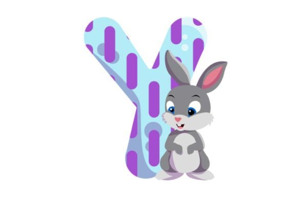 Adorable Animal Lettering: The Cute Animal Icons Alphabet Y Cliparts