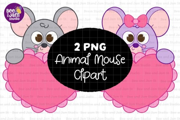 Adorable Animal Mouse PNG Sublimation Clipart for Your Projects