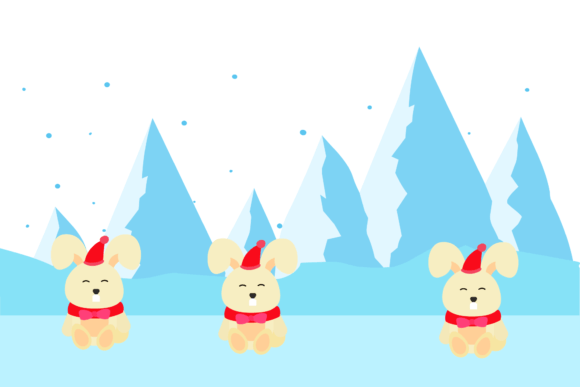 Animal Bear Mini Cute with Winter: A Creative Asset for Seasonal Design