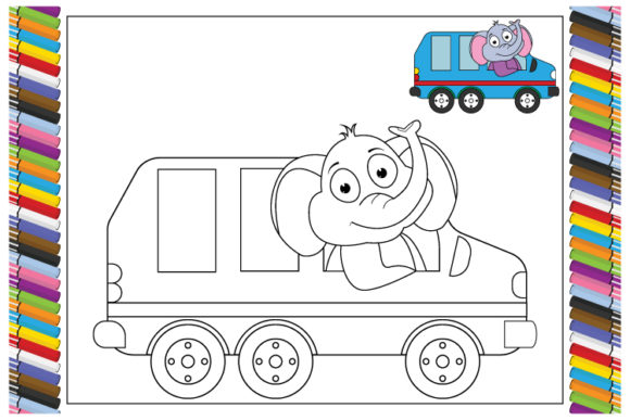 Coloring Elephant Animal Cartoon: A Playful Font for Kid-Friendly Designs