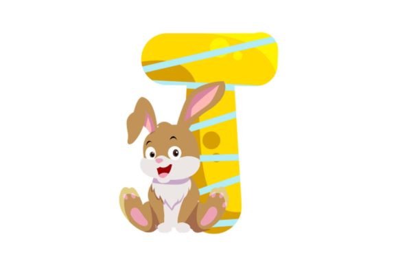 Cute Animal Icons Alphabet T Cliparts: A Playful Design Toolkit