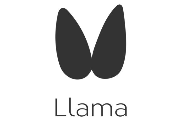 Llama Footprint Farm Animal Hoof Black: A Bold Graphic Mark