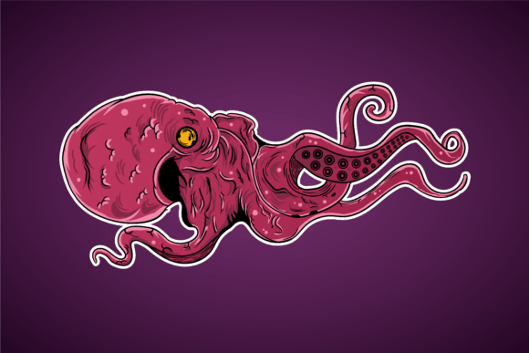 Unleashing the Kraken: The Octopus Ocean Animal Tentacle Vector