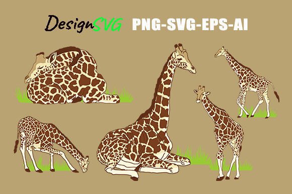 Unlock Creative Potential with Giraffe Pose Vector Animal